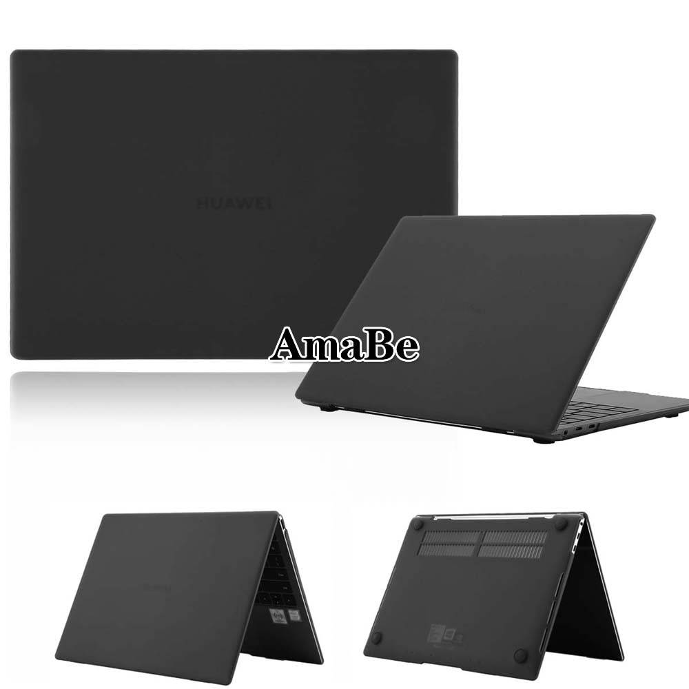 För huawei matebook x pro 13.9 tum d14 d15 / matebook 13 14 tum frostat/kristallhårt skal bärbar dator anti-repfodral - Svart / Matebook x pro 13.9