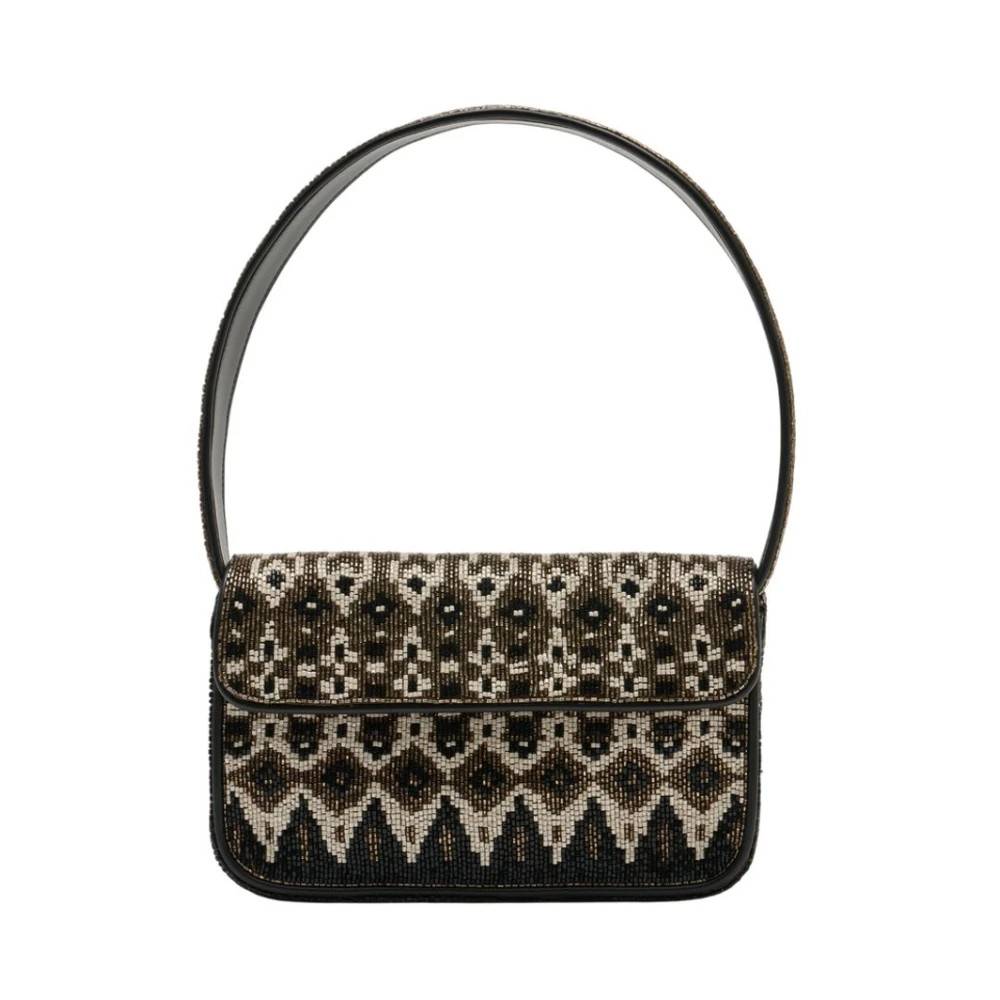 STAUD Tommy Beaded Shoulder Bag - Tasker - Dame - Flerfarvet - ONE SIZE - Uld
