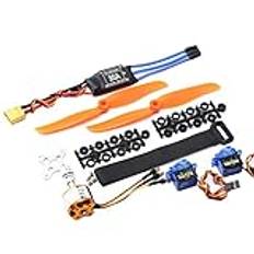 Qwertfeet 2200 KV 30 A borstmotor ESC XT60 SG90 9G -Servo 6035 helikopter flygplan fjärrkontroll