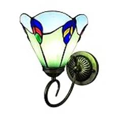 Tiffany vägglampa, retrostil vägglampa, Tiffany stil läslampa, belysning, dekorativ lampa, främre spegellampa