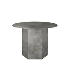 Gubi - Epic Coffee Table Round Ø60 Steel, Misty Gray - Sofaborde - GamFratesi - Grå - Metal