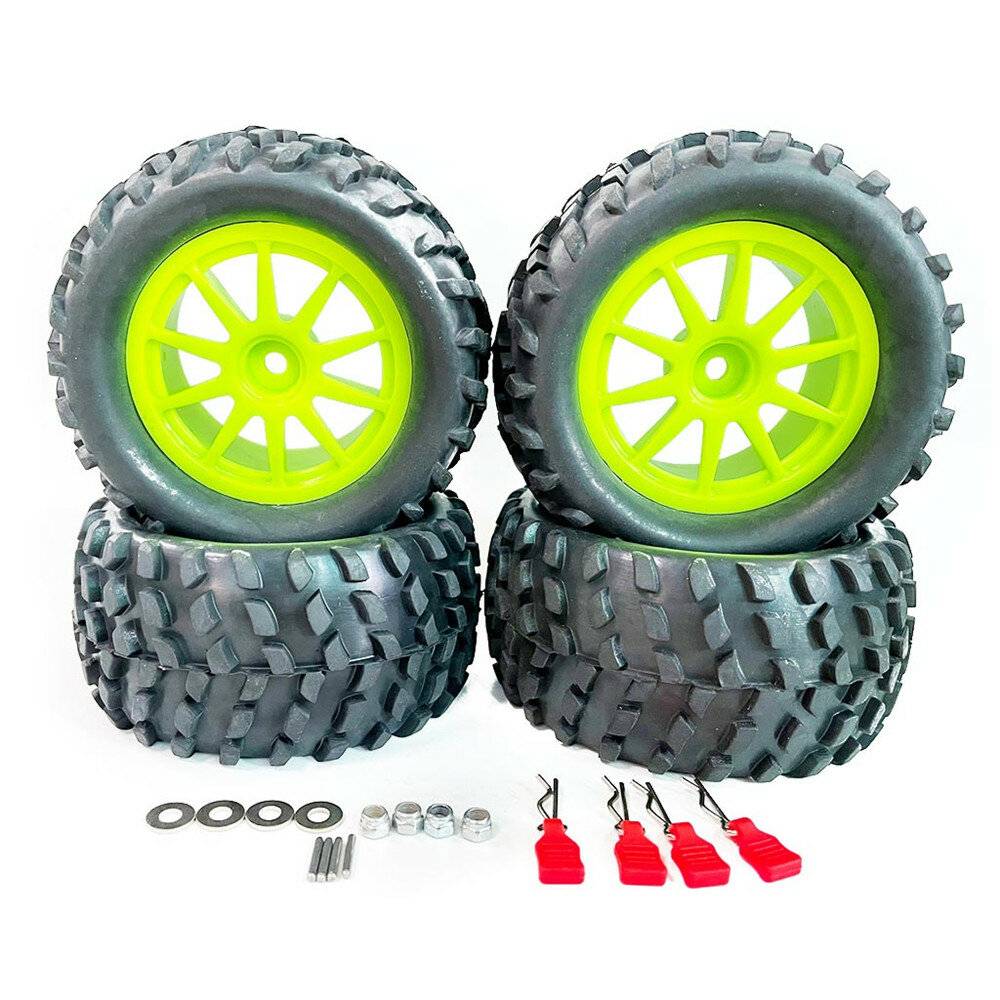 4 stycken uppgraderade större däckhjul 12 mm hex för Wltoys 144001 144010 124017 124018 124019 RC bil fordonsmodell dela