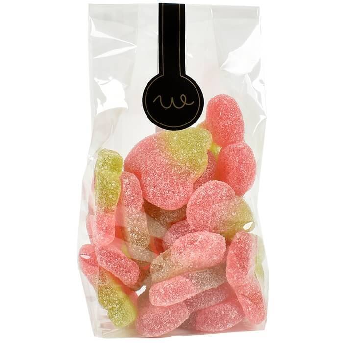 Chokoladelakridskugler med lakridspulver - pose fra Walldelux.dk