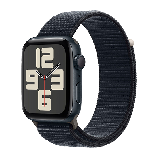Apple Watch SE (2023) 44mm Alu Case with Sport Loop - Midnight