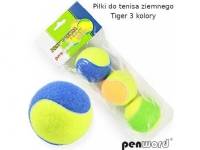 (ComputerSalg) Tennisbolde tigerfarvet 3 stk i pose
