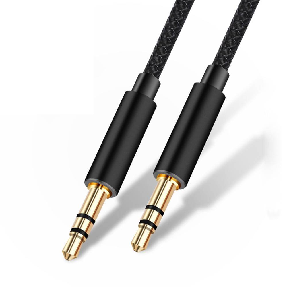 Aux-kabel 3 5 mm jack till 3 5 jack hane hane bil extra ljudkabel tråd för telefon hörlurar högtalare Laptop bil 3.5 jack kabel svart