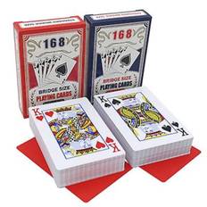 2 sæt/parti Bridge Baccarat 100% Pvc spillekort Plastik Vandtæt Pokersæt Kedelig poleret kort Texas Hold'em brætspil 58*88mm [LGL]