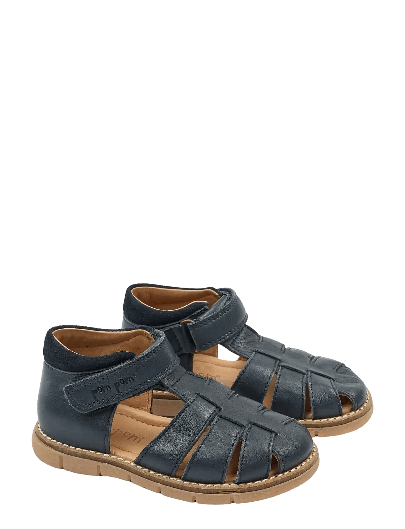 POM POM Pmpeak Velcro Sandal | Navy | 27