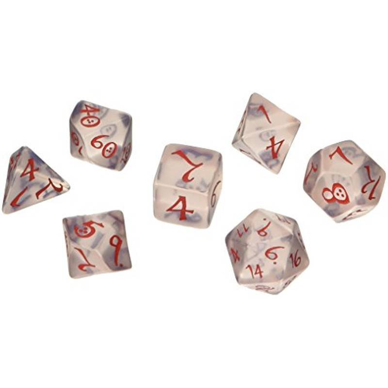 Q-Workshop Classic RPG Translucent & blue-red Dice Set (7)