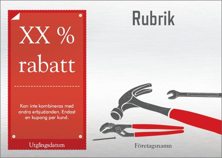 A6-flyers - Ljusgråa - Verktyg - Bygg & Anläggning