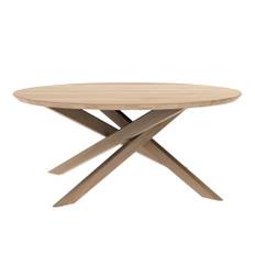 Ethnicraft - Mikado Round Coffee Table Oak - Sofaborde - Alain Van Havre - Træ farvet - Træ