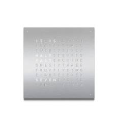 Qlocktwo - Qlocktwo Classic Stainless Steel Brushed, EN - Ure - Biegert & Funk - Sølv