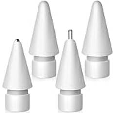Uppgraderade ersättningstips för Apple Pencil, set med metallspetsar, exakt kontroll för Apple Pencil USB C/2:a/1:a generationens Apple Pen Nib (4-pack)