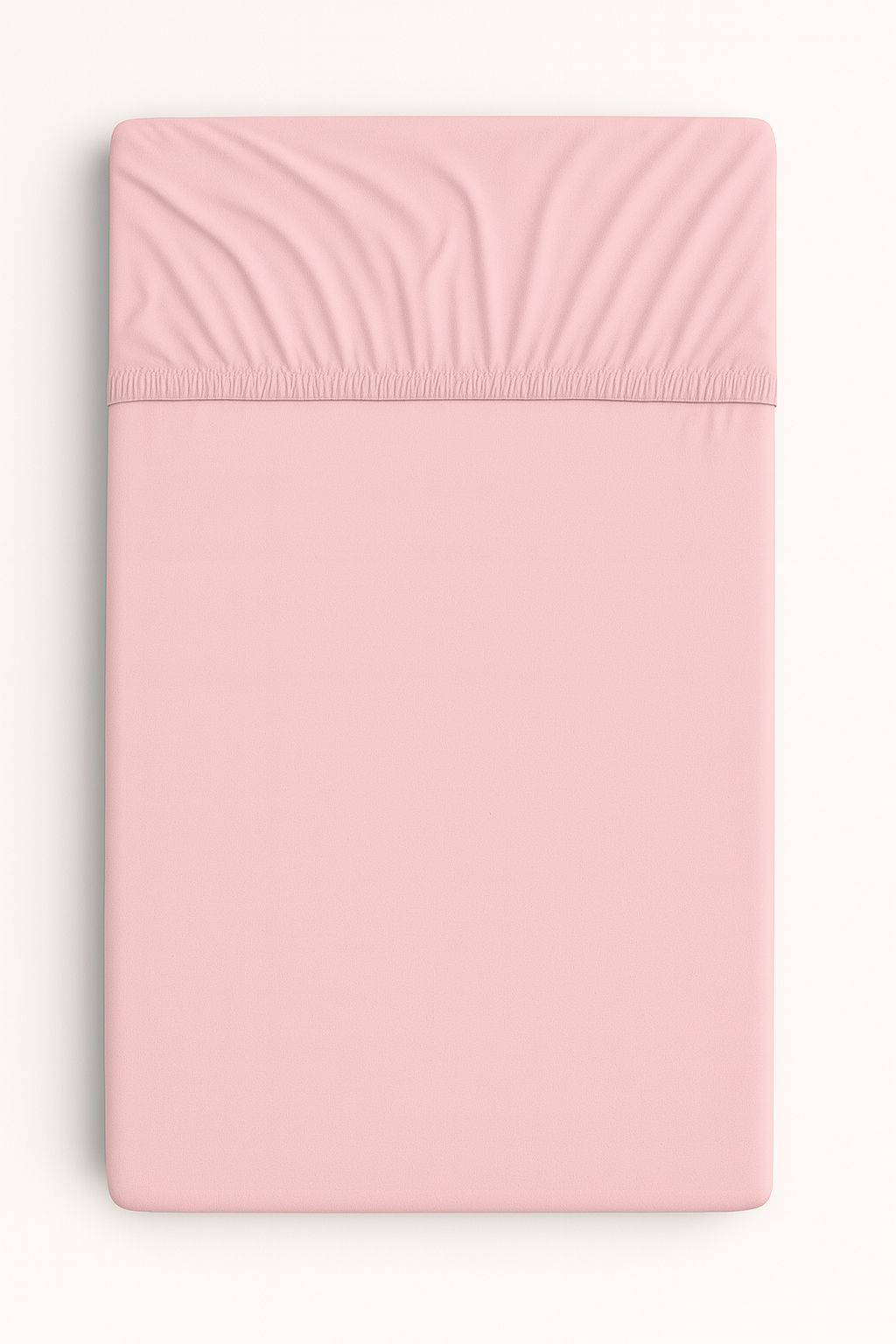 Cotton fitted sheet for a crib 120x60 cm - dusty pink