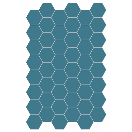 Klinker Hexa Floor Cadet Blue 14x16