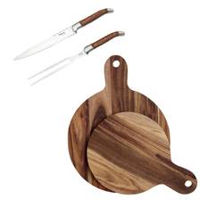 Laguiole forskærersæt rosewood + 2 stk. Skærebrætter, Cutting boards, Natur fra House Doctor