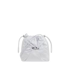 Diesel - Scrunch-D totebag - dam - läder - one size - Vit