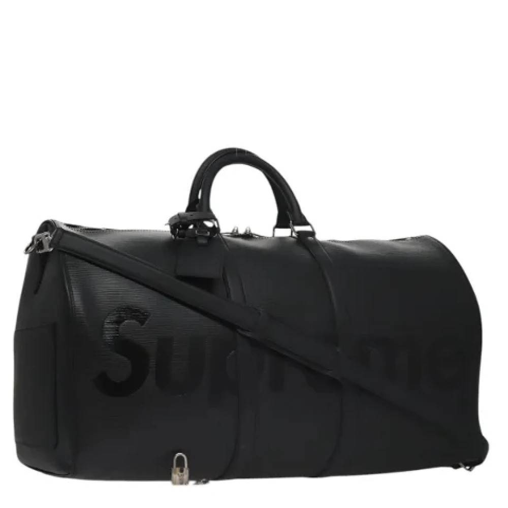 Louis Vuitton Vintage Pre-owned Laeder rejsetasker - Vintage - Dame - Sort - ONE SIZE - Uld