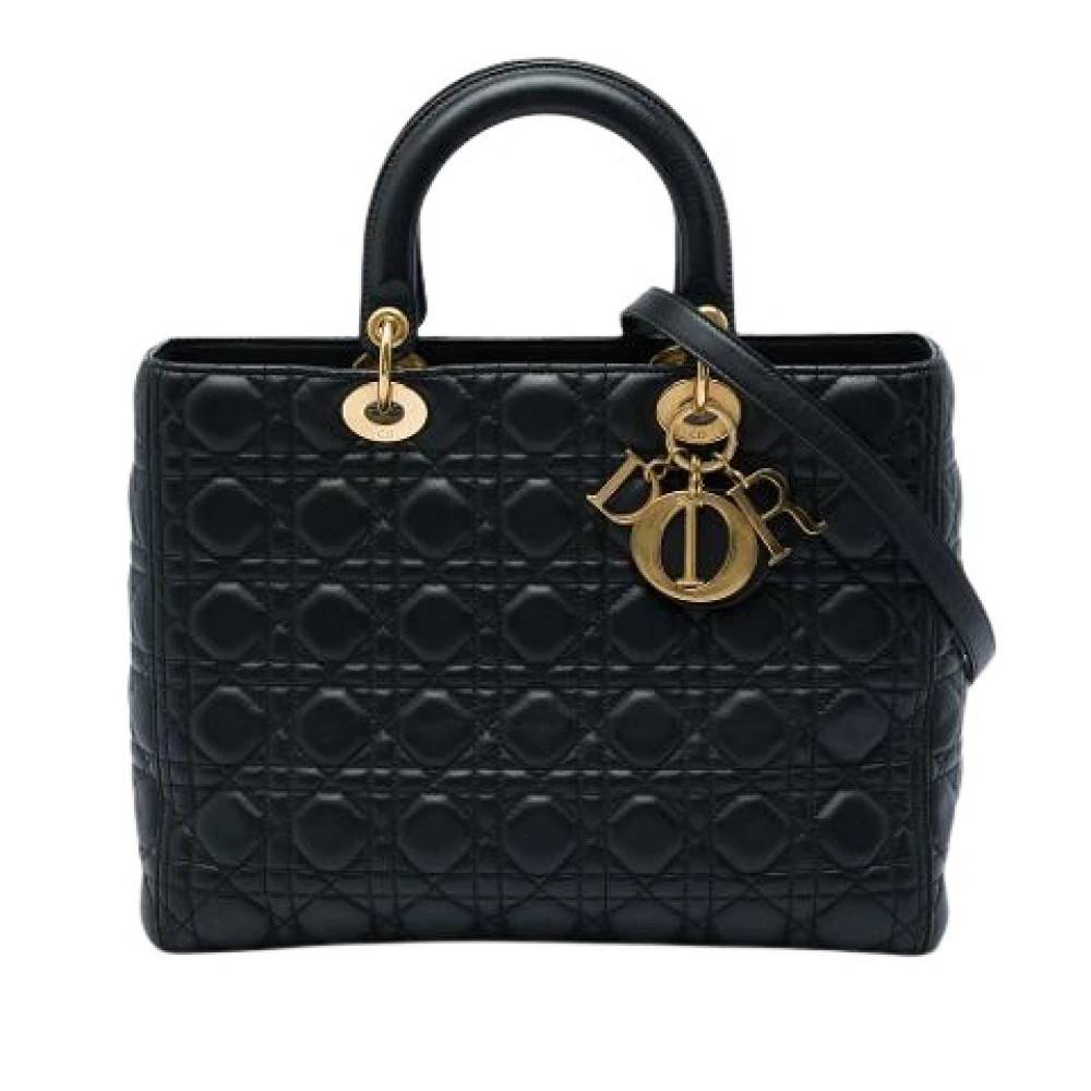 Dior Vintage Pre-owned Laeder dior-tasker - Vintage - Dame - Sort - ONE SIZE -