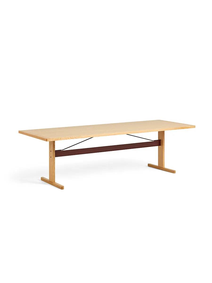 Passerelle Table, L200 cm fra Hay Water-based lacquered walnut / Ink black / Water-based lacquered walnut - Jacobsen Plus