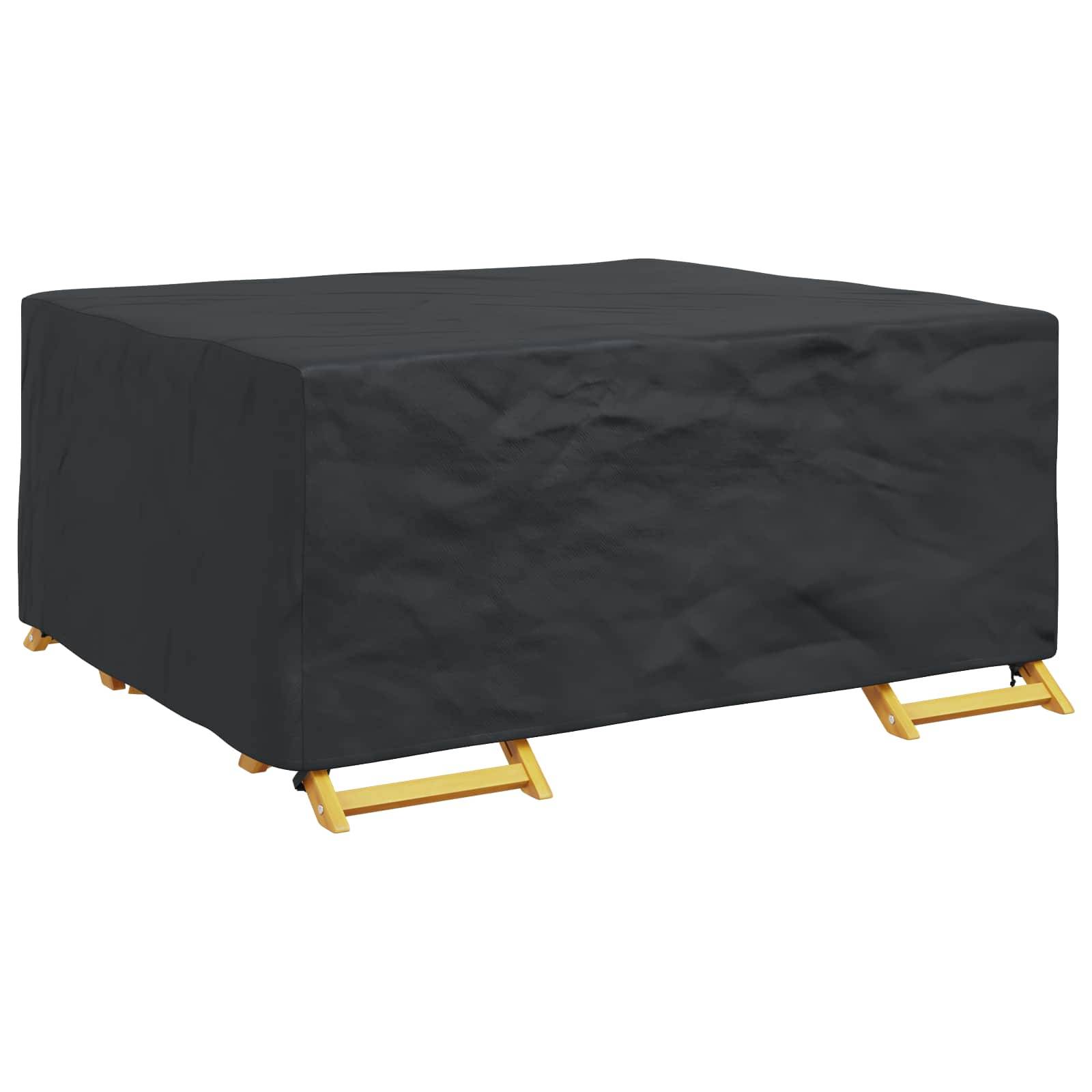 vidaXL Möbelöverdrag Enfärgad Svart 200 x 150 x 85 cm 600D