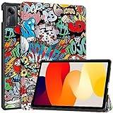 Vakarey fodral till surfplatta Xiaomi Redmi Pad SE 11 tum, med automatisk sov/vakna surfplattefodral för Tab Redmi Pad SE, graffiti