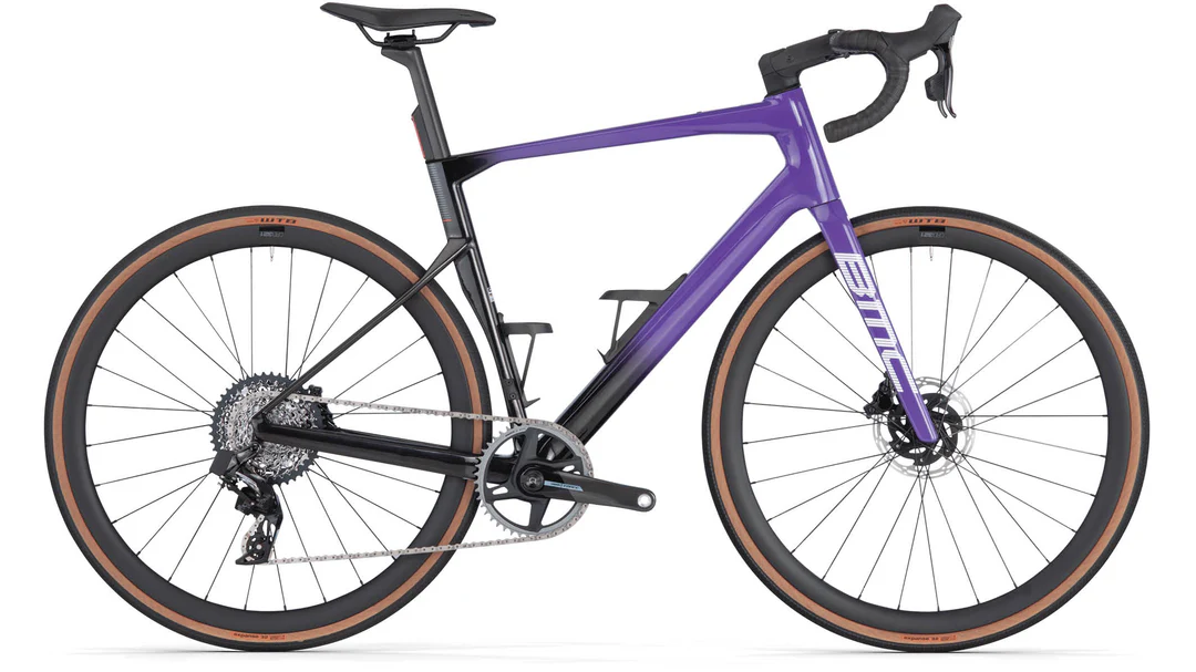 BMC Roadmachine 01 X ONE 2025 - Sram Force XPLR eTap AXS 12sp - CRD-321 Carbon - 102 / 54 / PURPLE / BLACK