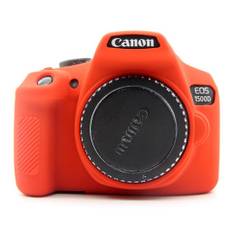Canon EOS 1500D kamera beskyttelsesetui i silikone der er meget fleksibelt - Rød