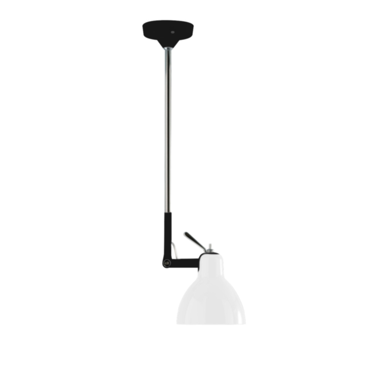 Luxy H1 loftlampe fra Rotaliana - Mat sort / Blank hvid