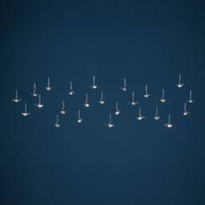 Catellani & Smith - Jackie O Chandelier, 24 LED - 60x60 - Lysekroner - Enzo Catellani - Sølv