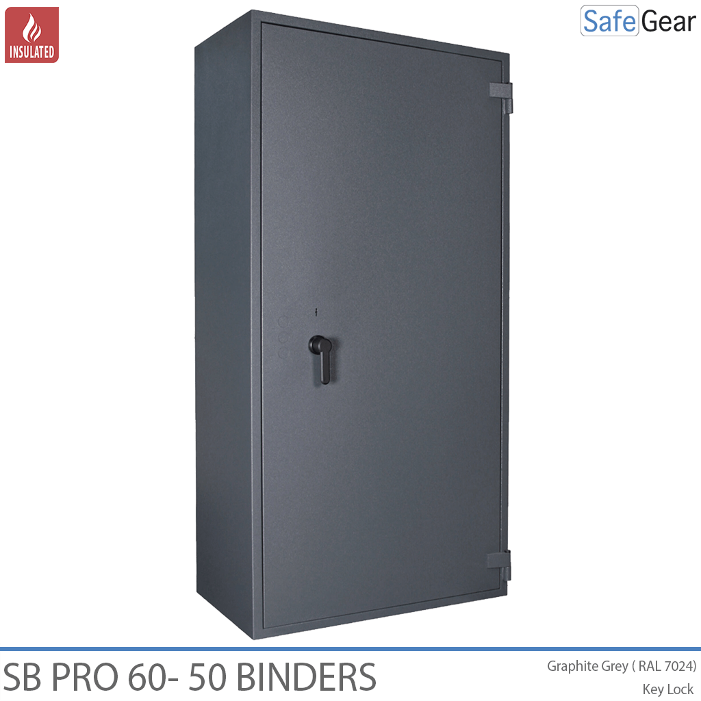 SB Pro 50 - Brandsikkert dokumentskab (35 Ringbind) - Lysegrå - Kodelås MLBR5010.