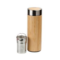 Termoflaske i Bambus med Filter - 380 ml