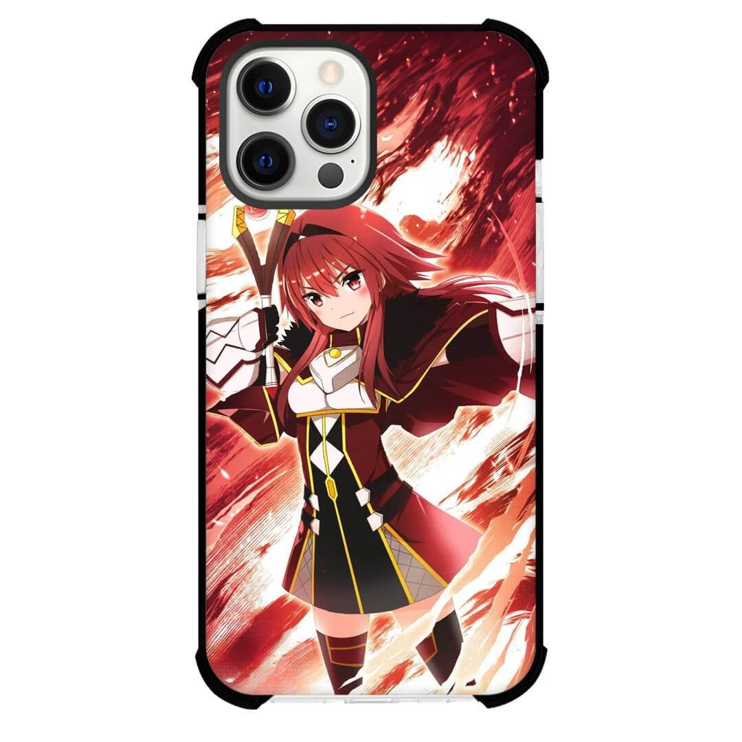 Bofuri I Don't Want to Get Hurt so I'll Max Out My Defense Mii Phone Case For iPhone Samsung Galaxy Pixel OnePlus Vivo Xiaomi Asus Sony Motorola Nokia - Mii Show Wielding Fire Magic Poster.