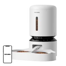 Petlibro Granary-kamerafoderdispenser med dobbelt skål, 5L (hvid)