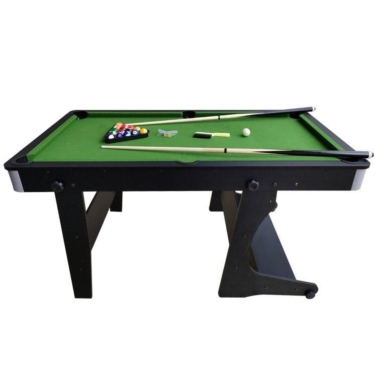 Hopfällbart multi spelbord 2-i-1 | 158 x 91 cm - Multi & kombibord Grön,Svart Textil