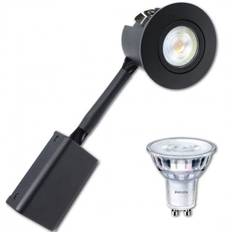 LED Spot | Philips Gu10 | PRIMA | Mat. Sort | 230V (Dæmpbar)
