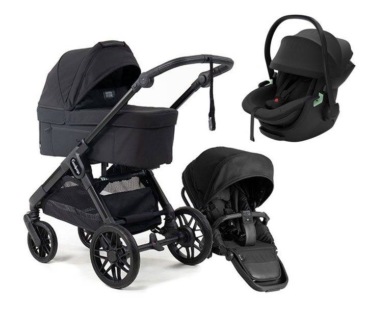 Emmaljunga Sento Max duovagn Ergo+ 2027 + Thule Maple babyskydd