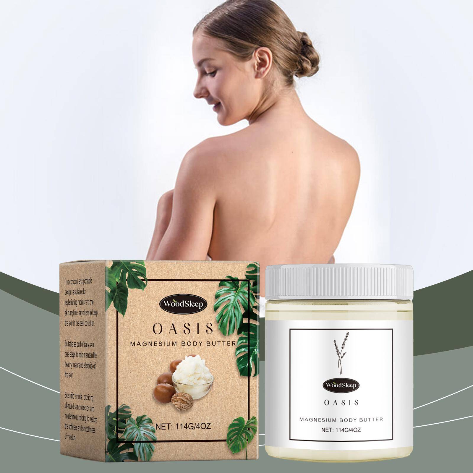 Naturlig Magnesiumkräm Borttagning av Mörka Fläckar Djupt Återfuktande Reparerande Porer Mjuk Slät Neuropatisk Smärtlindring Ben Kroppssmör Lotion bei