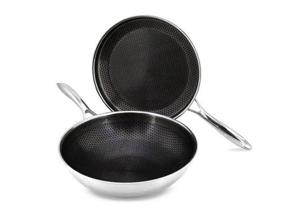 Hybrid non-stick onyx cookware™ wok+sautersæt - 2-dele