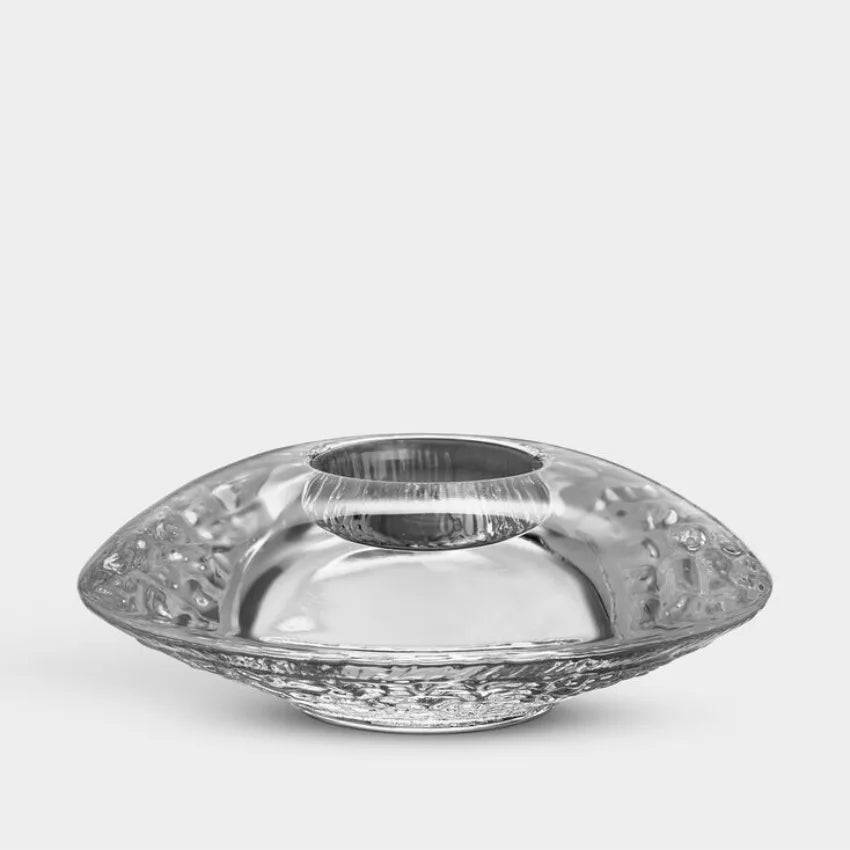 Orrefors Discus - med gravyr, Klar (Clear)