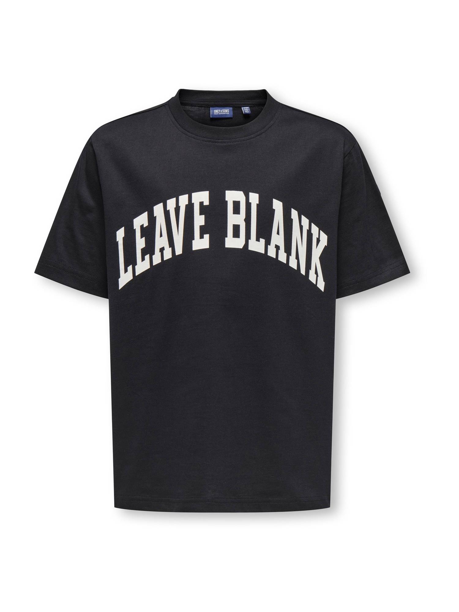 Only & Sons Junior T-shirt 'OSJFRED' svart / ullvit