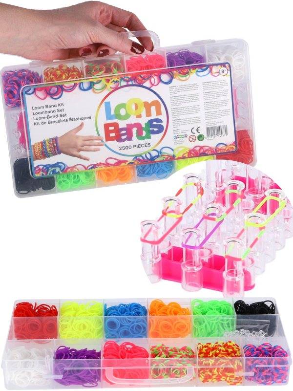 Loom Bands Gummisnoddar med 2500 delar