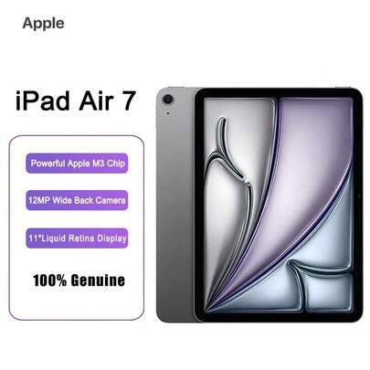 Helt ny, oförpackad och oaktiverad 2025 iPad Air 11-tums – Apple M3-chip, Liquid Retina-skärm, förlängd batteritid. Perfekt för arbete, lärande och kr - Space Gray