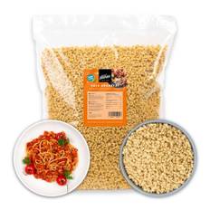 Planeo Soja Granulat 2kg - Soja aus Österreich - Veganer Fleischersatz, Gentechnikfrei, Sojafleisch Alternative zu herkömmlichen Fleisch oder Hack - perfekt für Bolognese oder Chili sin Carne