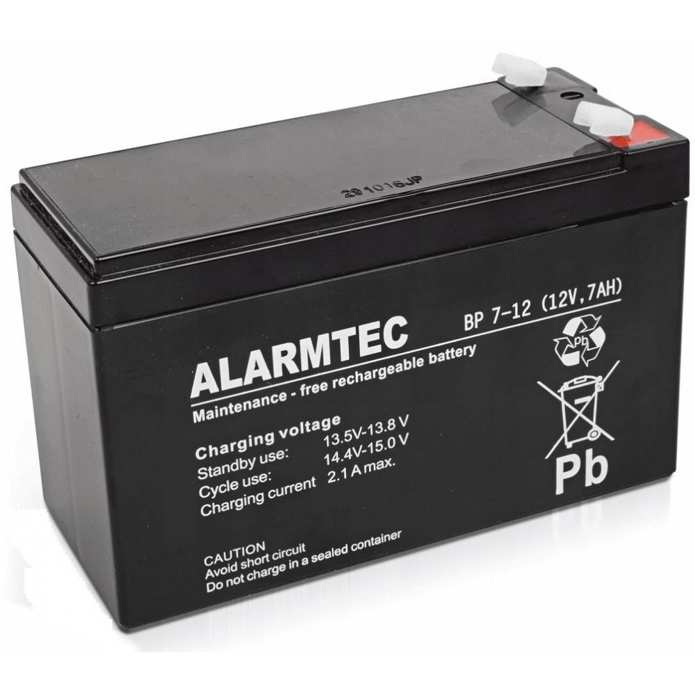 BCS Batteri 7Ah/12V ALARMTEC AGM Akumulator 7Ah/12V ALARMTEC