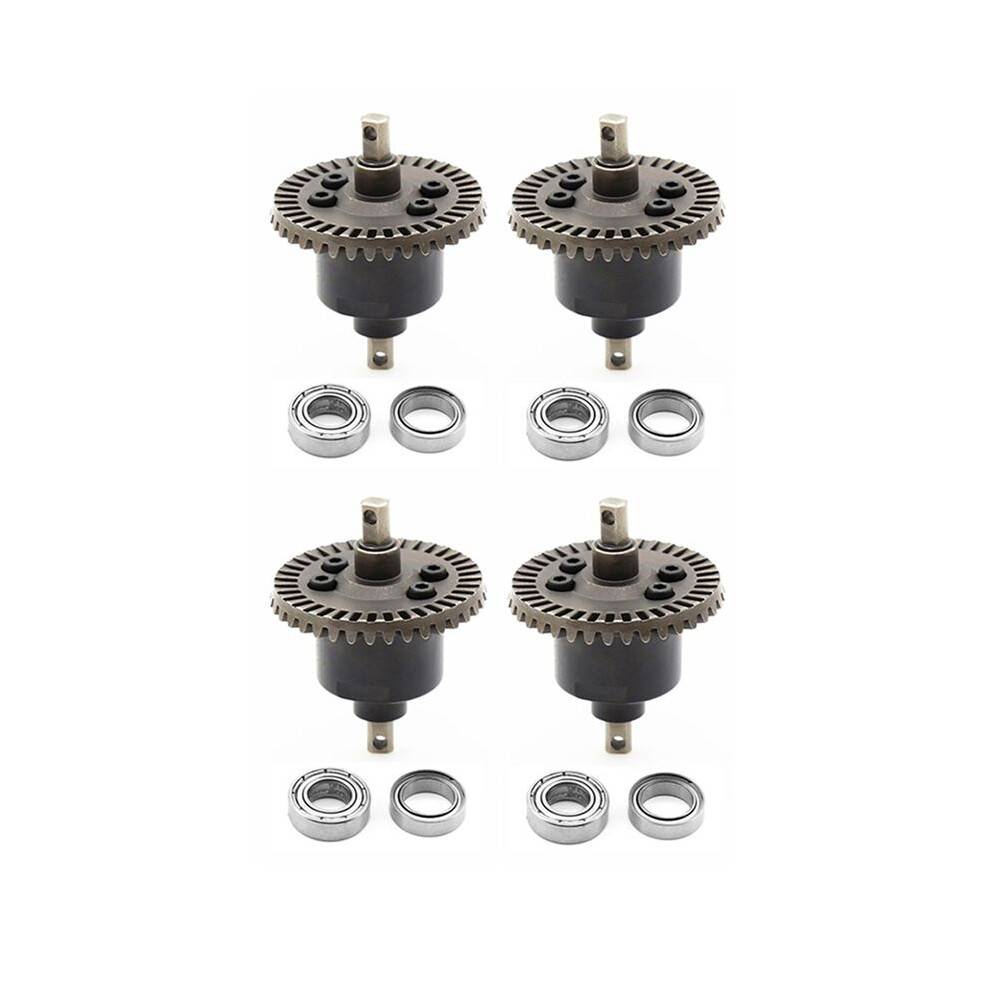 4Pcs Front Rear Differential with Bearing for Slash 4X4 VXL Stampede Rustler 1/10 RC Car Upgrade Parts