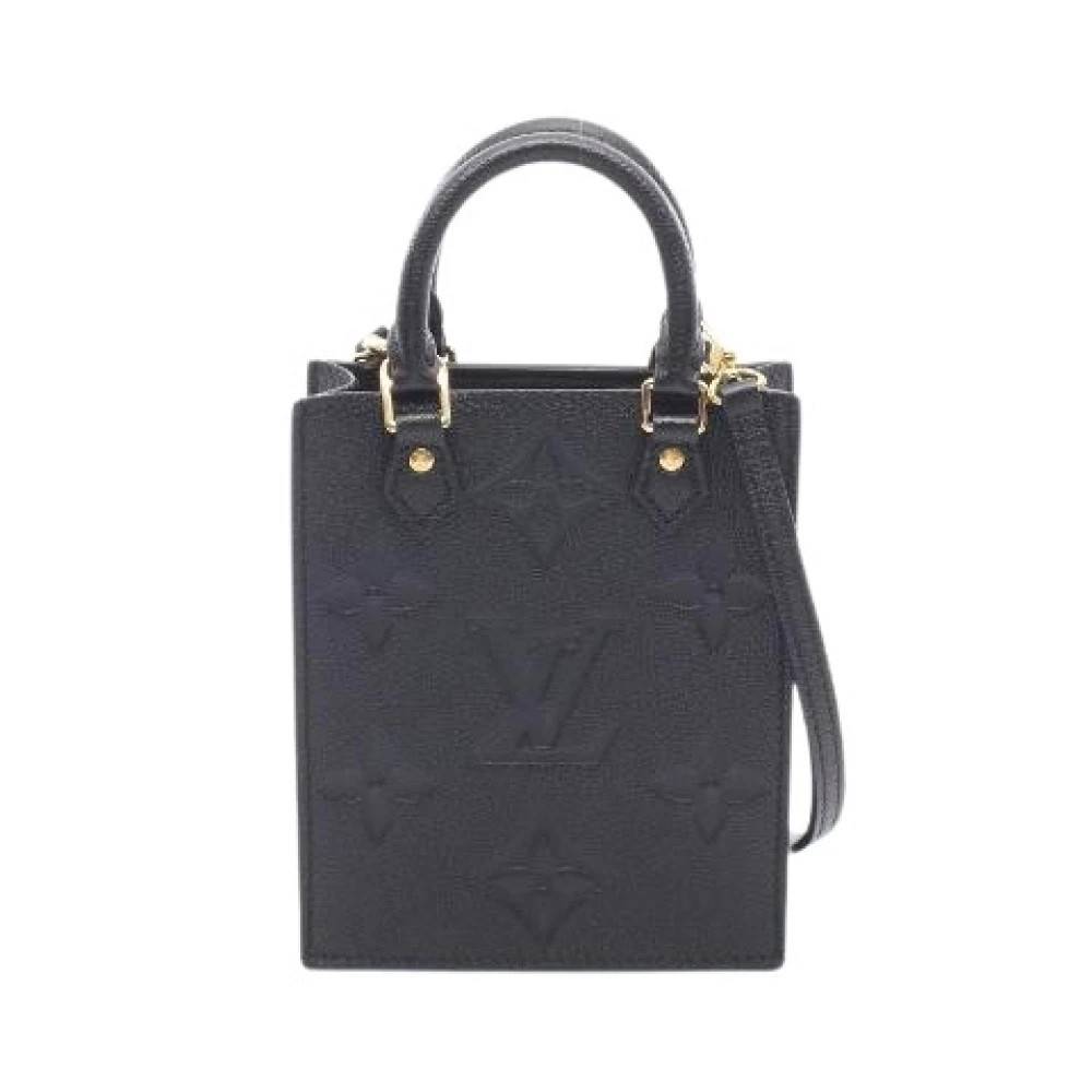Louis Vuitton Vintage Pre-owned Petit Sac Plat Monogram Empreinte 2way taske - Vintage - Dame - Sort - ONE SIZE - Uld