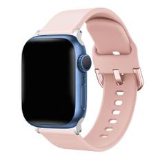 Apple Watch 7/8/9 41mm etc Silikone urrem - Pink