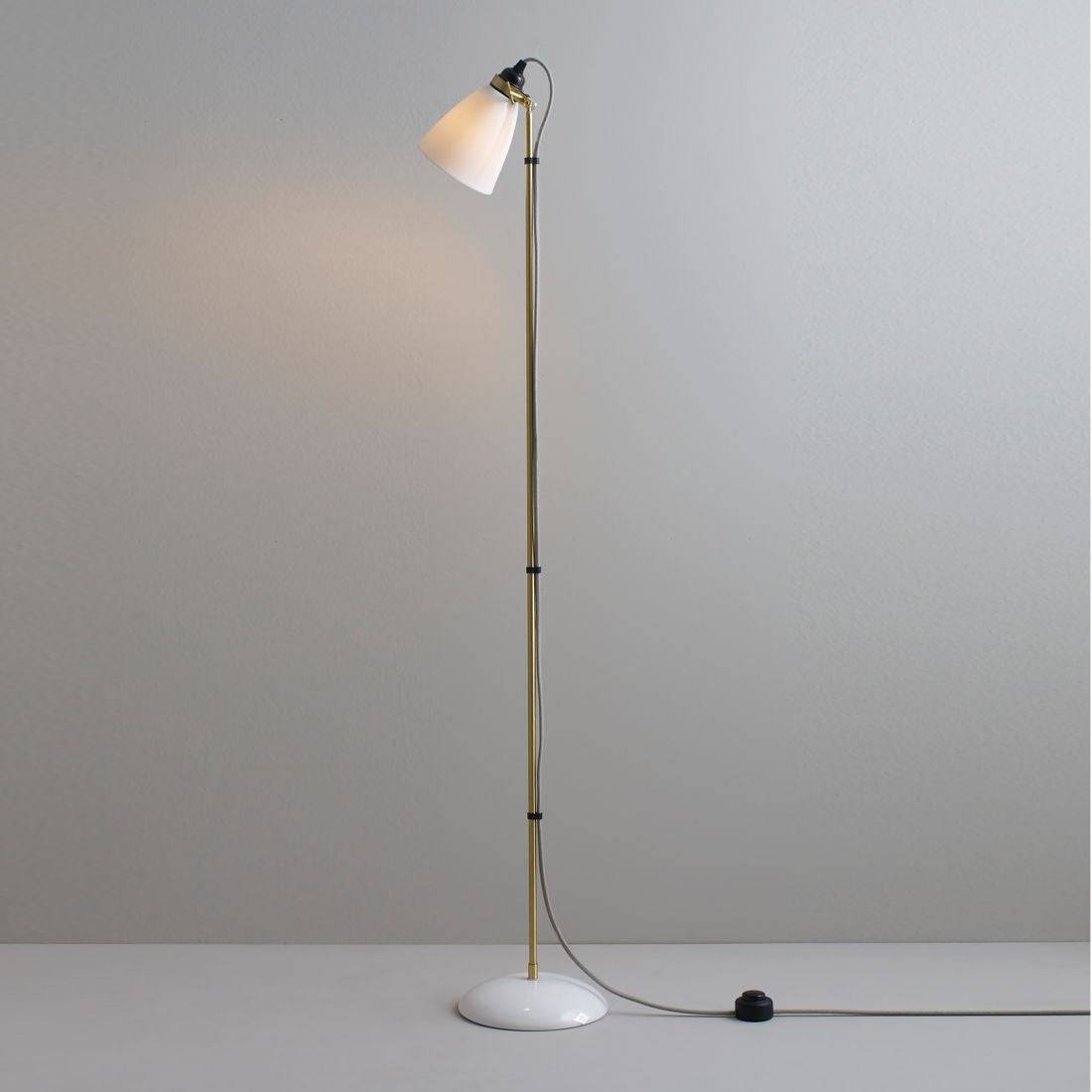 Hector 30 Brass gulvlampe Original BTC - Grå ledning