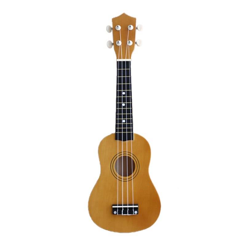 21 tum sopran ukulele gitarr basswood 4 strängar hawaiisk gitarr musikinstrument liten gitarr för barn - Mocka